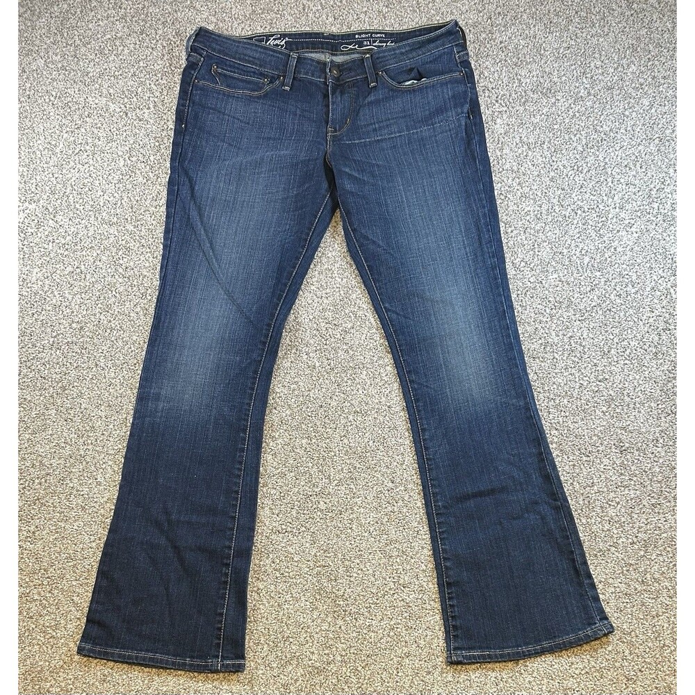 Levi’s San Francisco Womens Blue Jeans, Size 31x30 Slim Boot Cut, Slight Curve